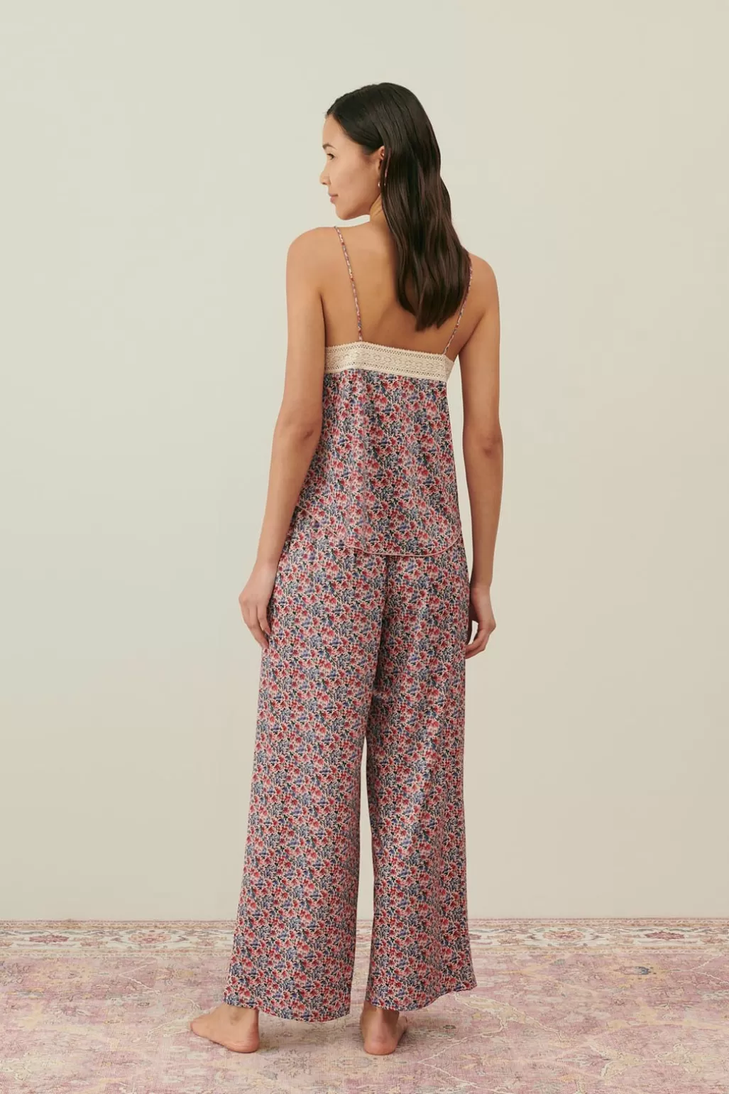 Louise Misha Bas De Pyjama Melycia Blush Floral World New