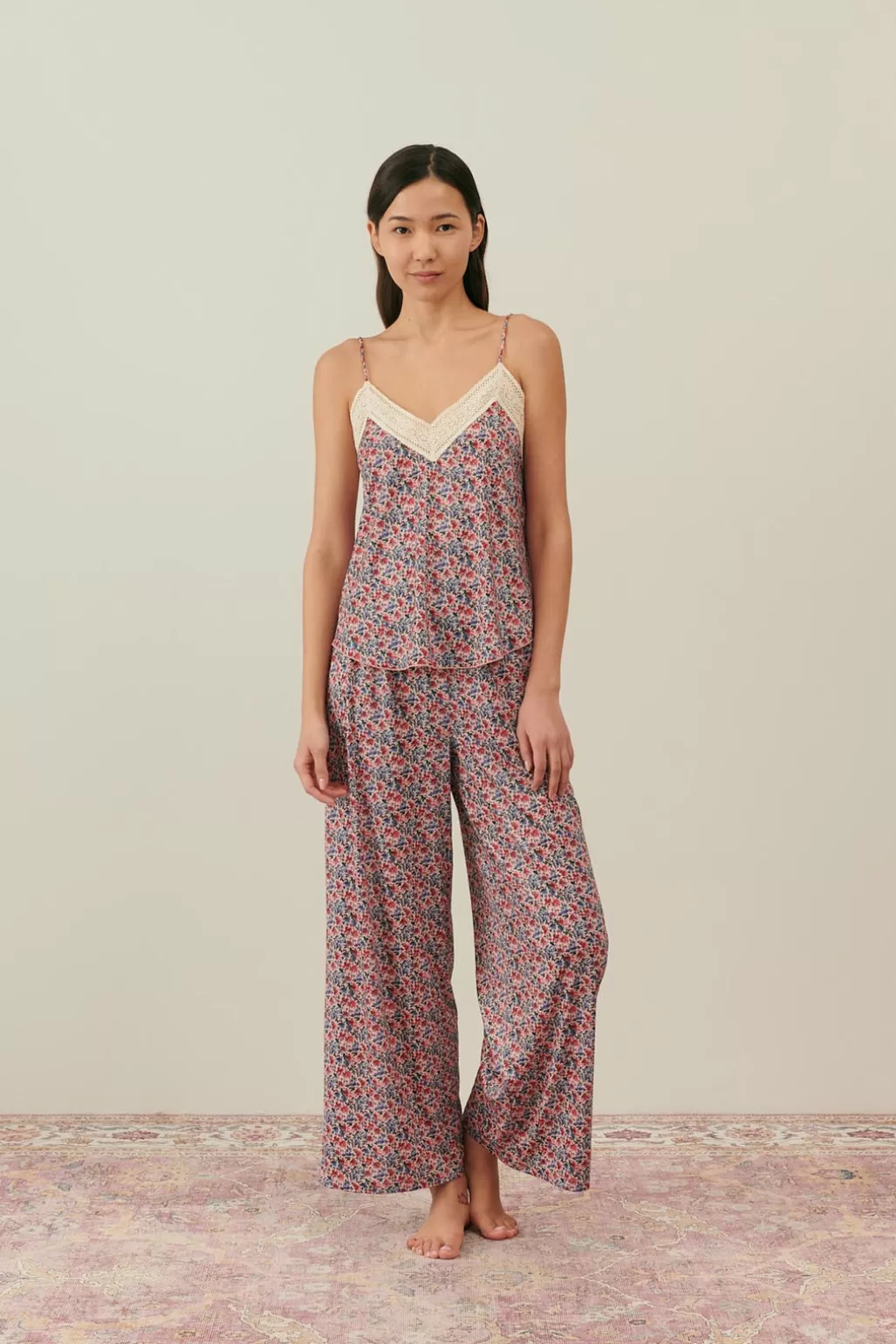 Louise Misha Bas De Pyjama Melycia Blush Floral World New