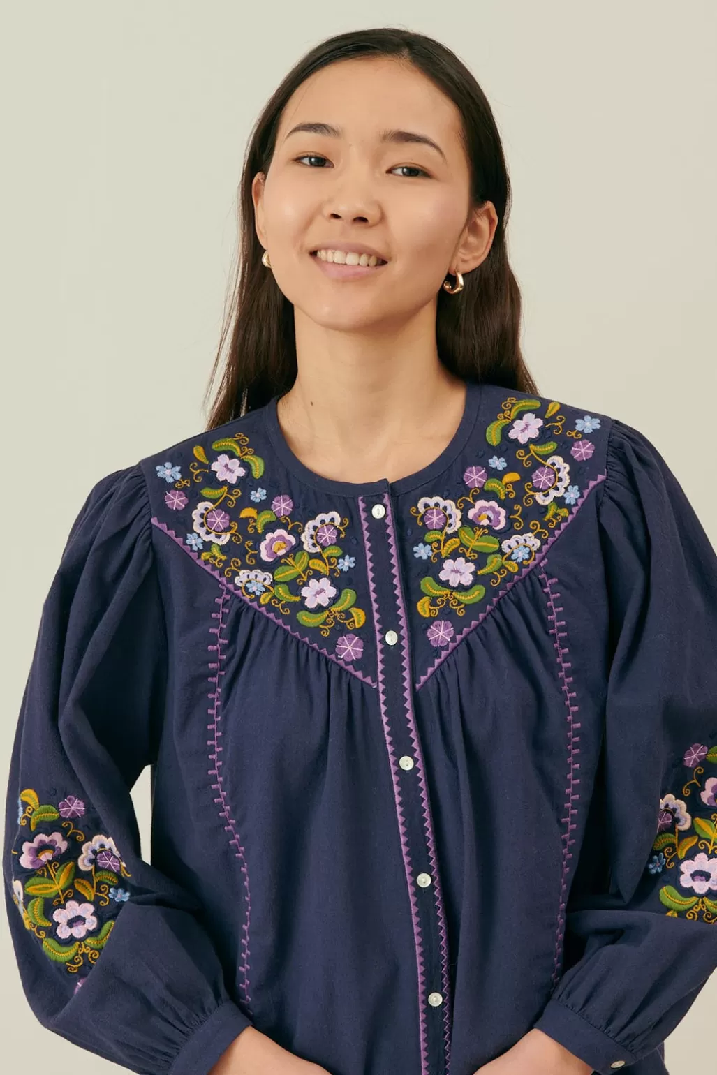 Louise Misha Blouse Izzana Midnight Best Sale