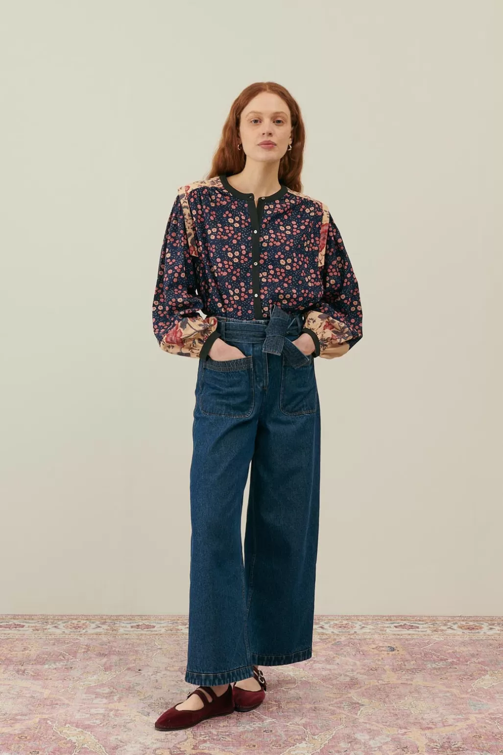 Louise Misha Blouse Jane Midstargar-cream Pop Shop