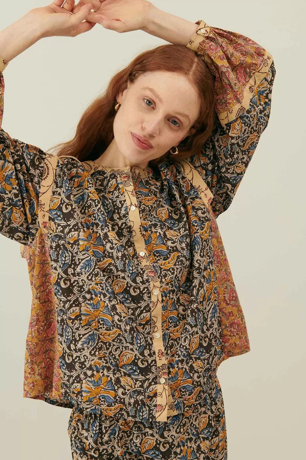 Louise Misha Blouse Jane Charcoal Poem Outlet