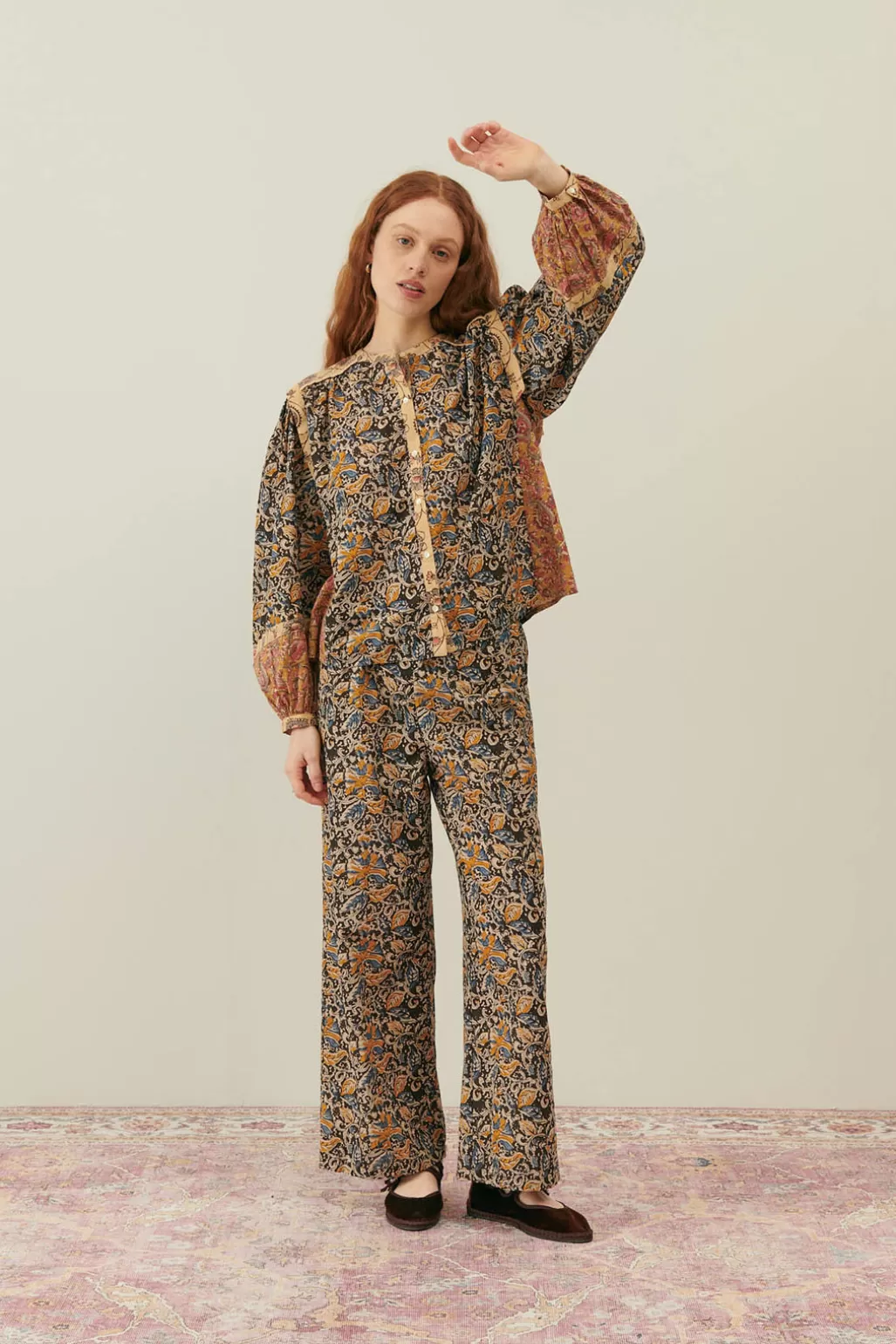 Louise Misha Blouse Jane Charcoal Poem Outlet