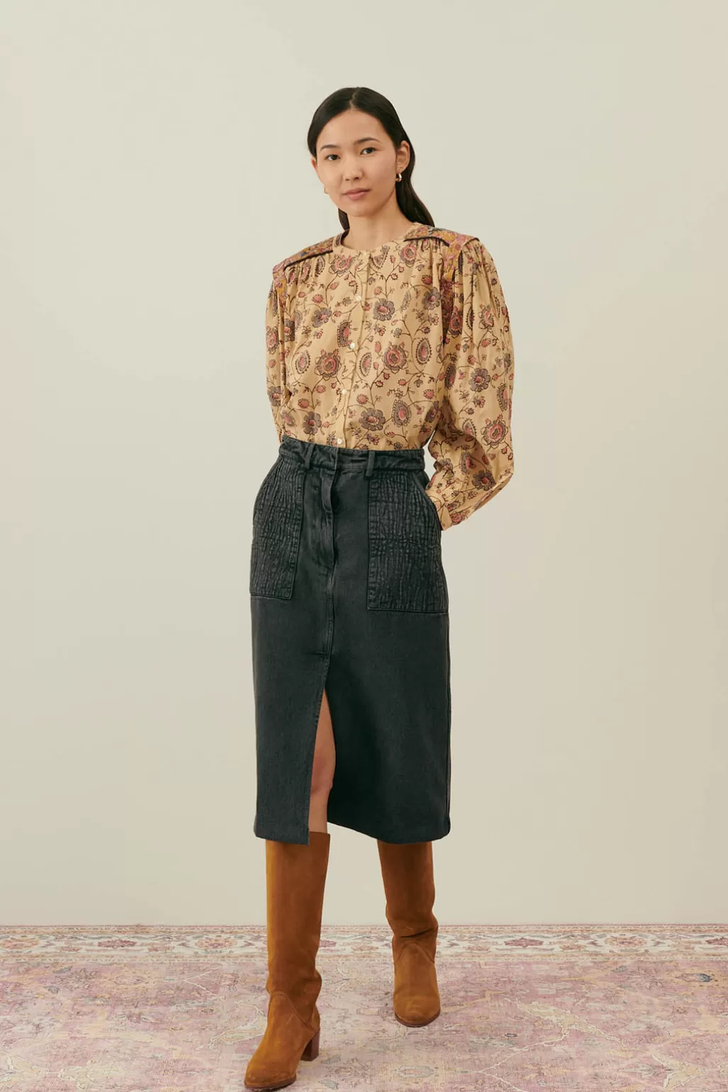 Louise Misha Blouse Jania Cream Poem Store