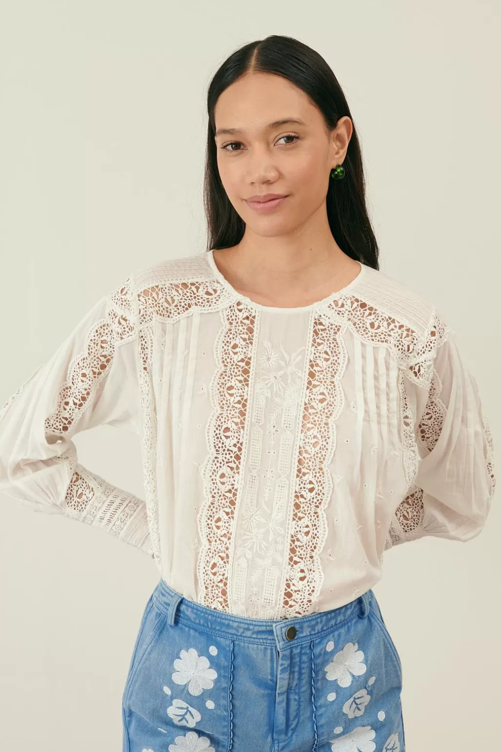 Louise Misha Blouse Jeannine Off White Discount