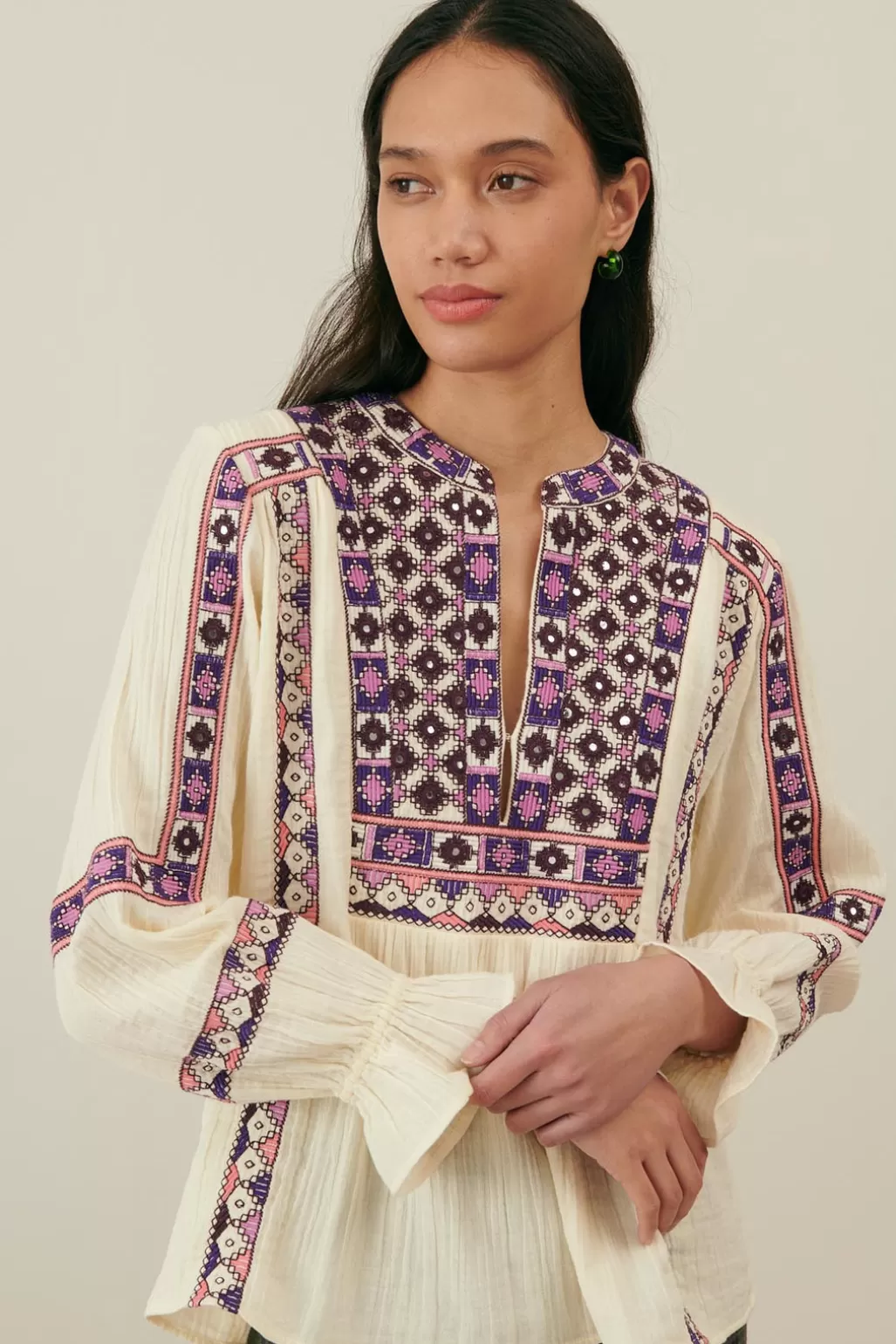 Louise Misha Blouse Mariella Cream Flash Sale