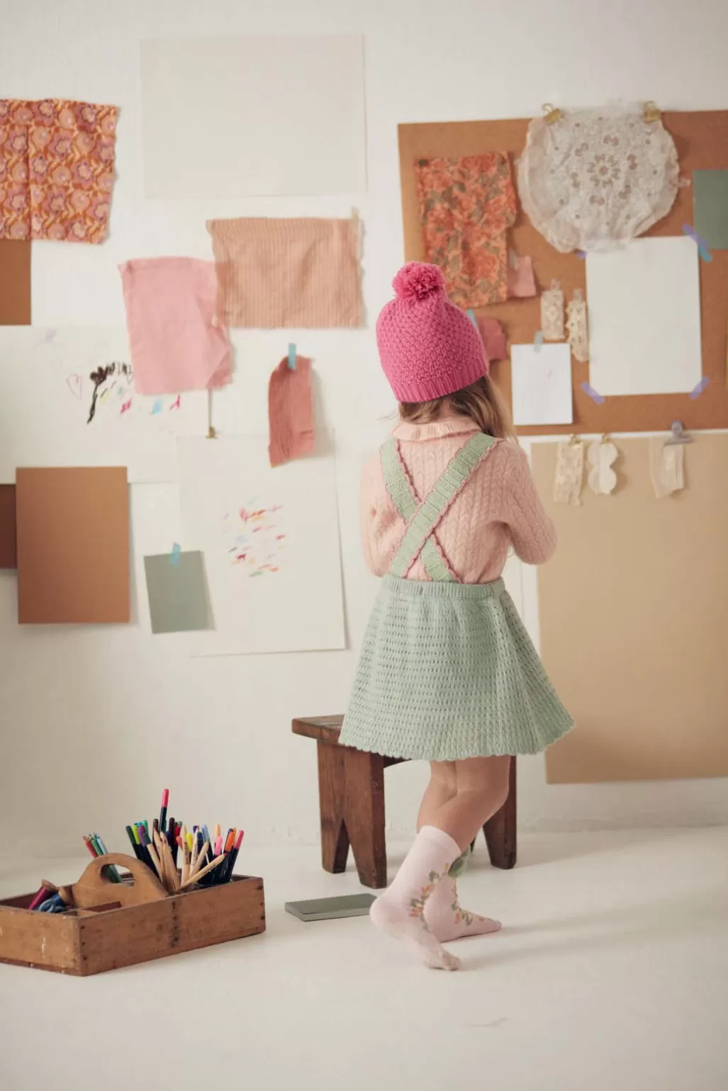 Louise Misha Bonnet Alaska Candy Pink Clearance