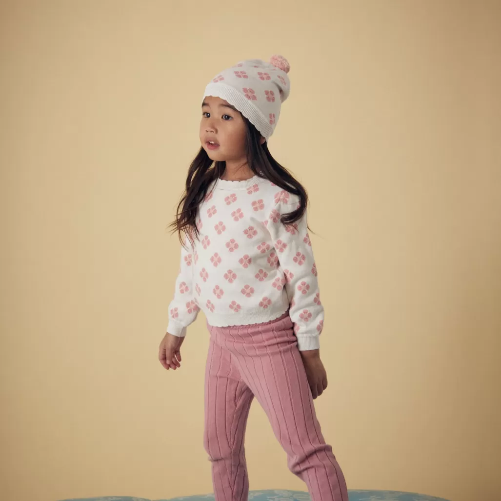 Louise Misha Bonnet Alaska Floral Jacquard New