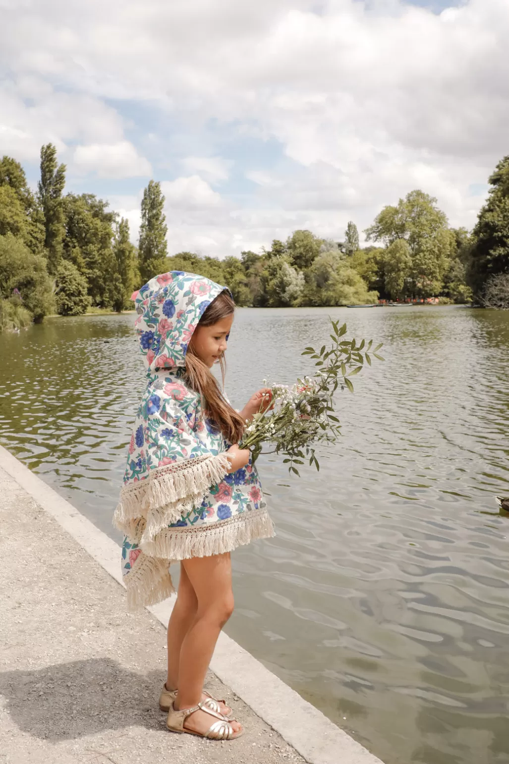 Louise Misha Cape De Bain Mael Blue Summer Meadow Best