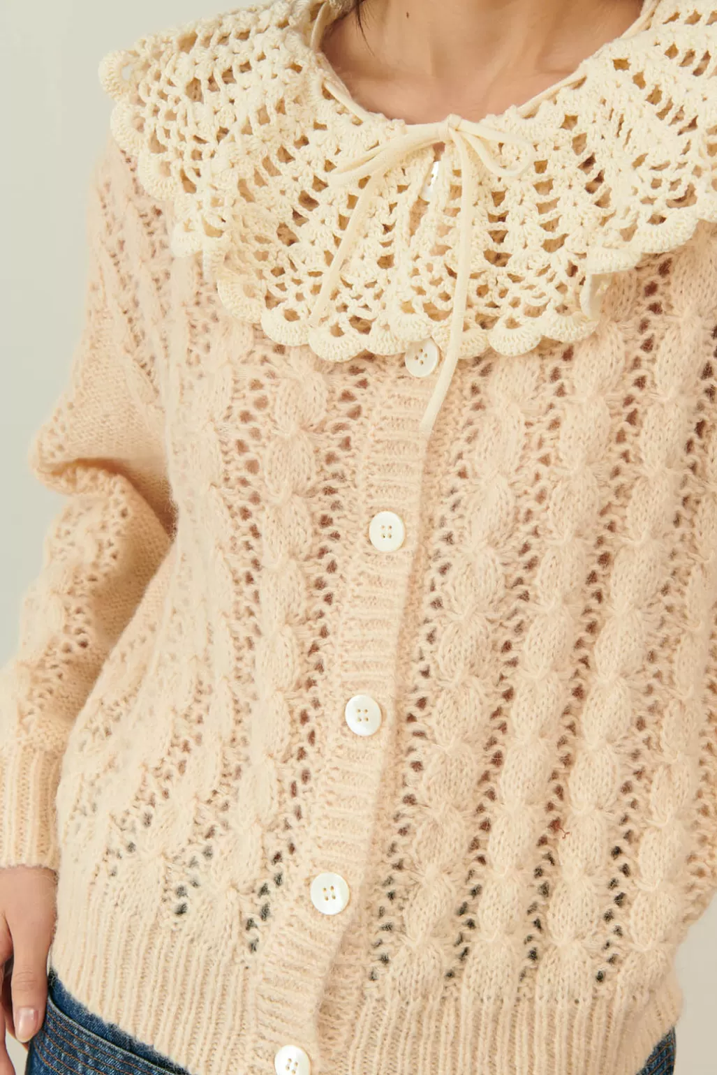Louise Misha Cardigan Ascaliane Blush Shop