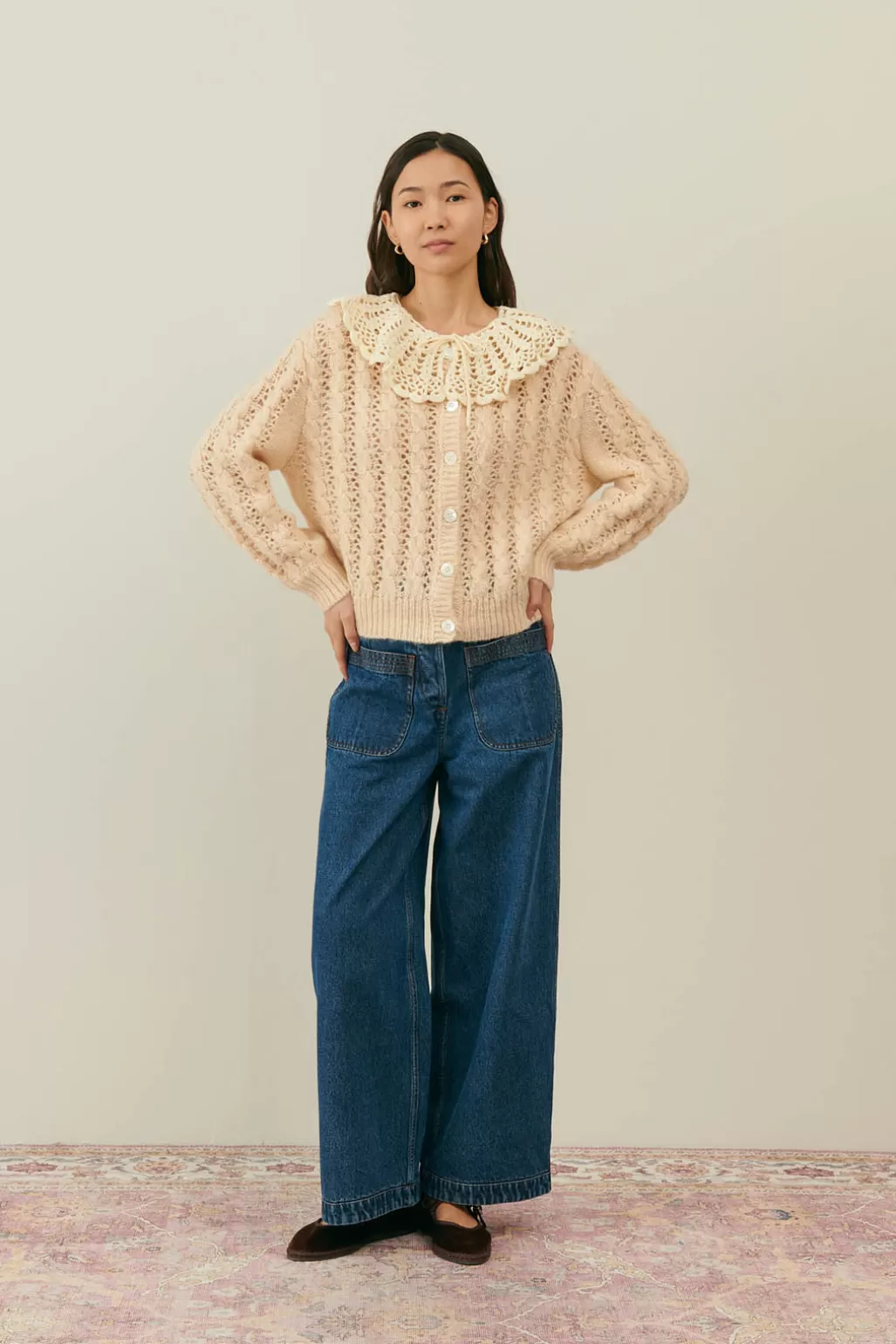 Louise Misha Cardigan Ascaliane Blush Shop