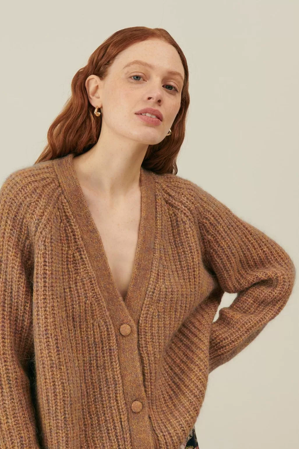 Louise Misha Cardigan Elvire Cinnamon Outlet