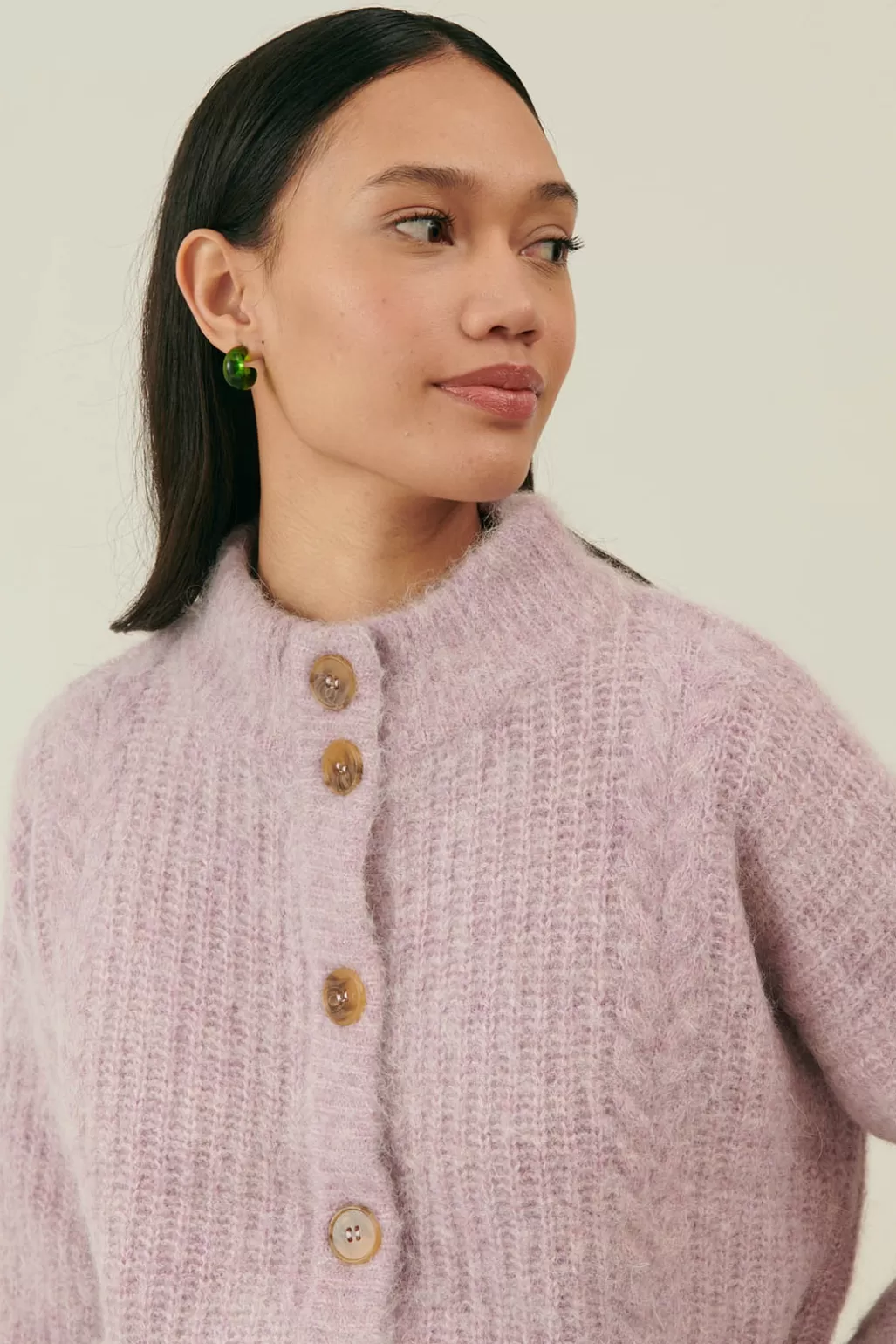 Louise Misha Cardigan Lisandre Mauve Discount