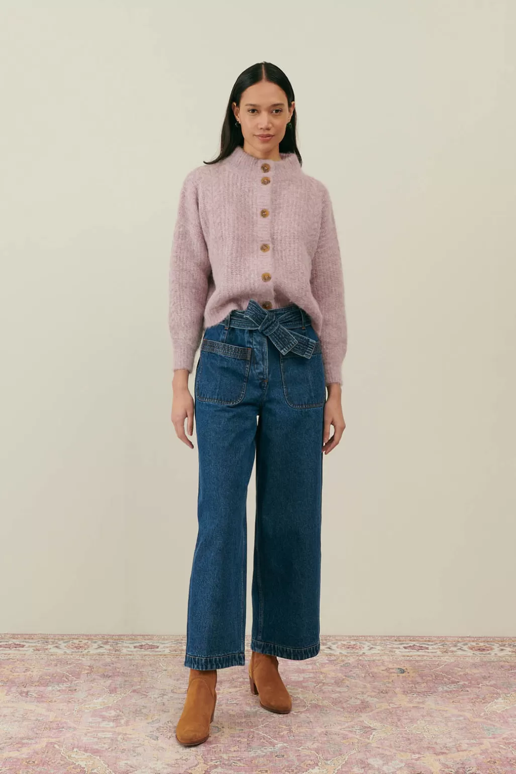 Louise Misha Cardigan Lisandre Mauve Discount