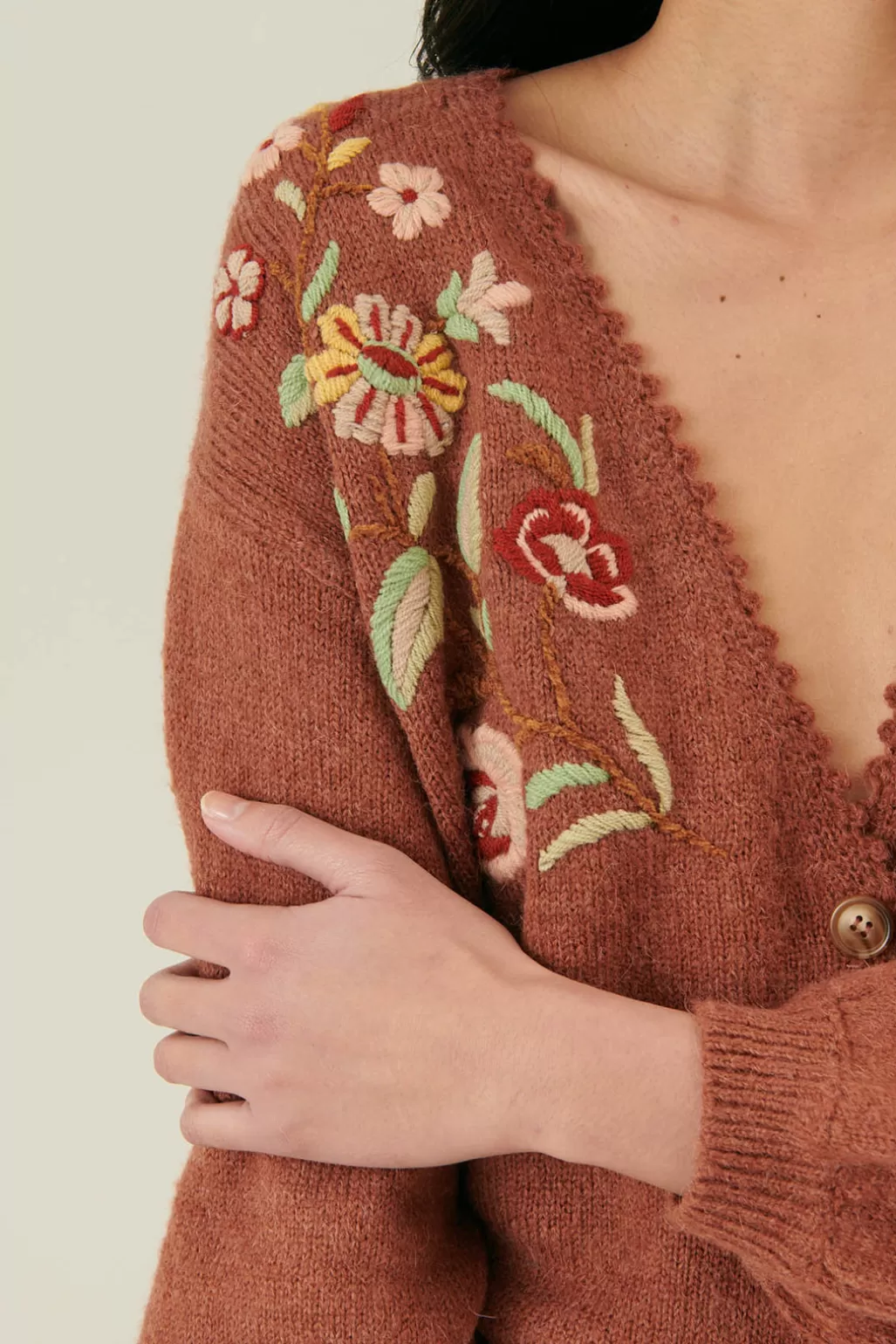 Louise Misha Cardigan Lunami Chestnut Cheap