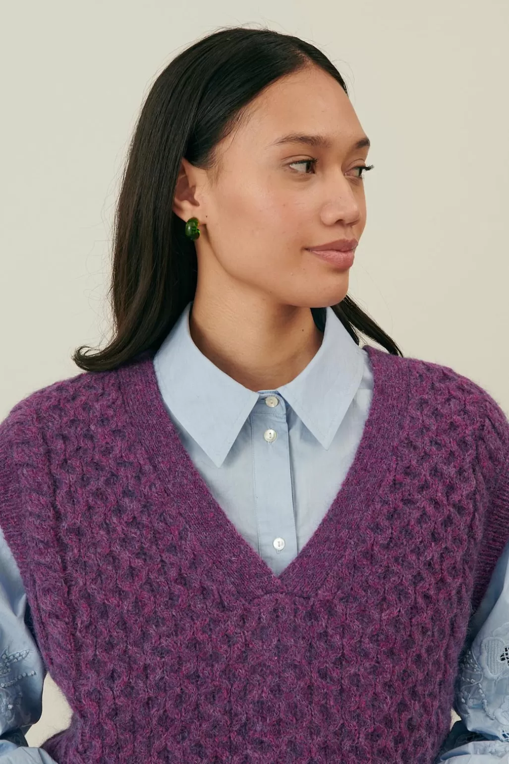 Louise Misha Cardigan Rany Purple Cheap