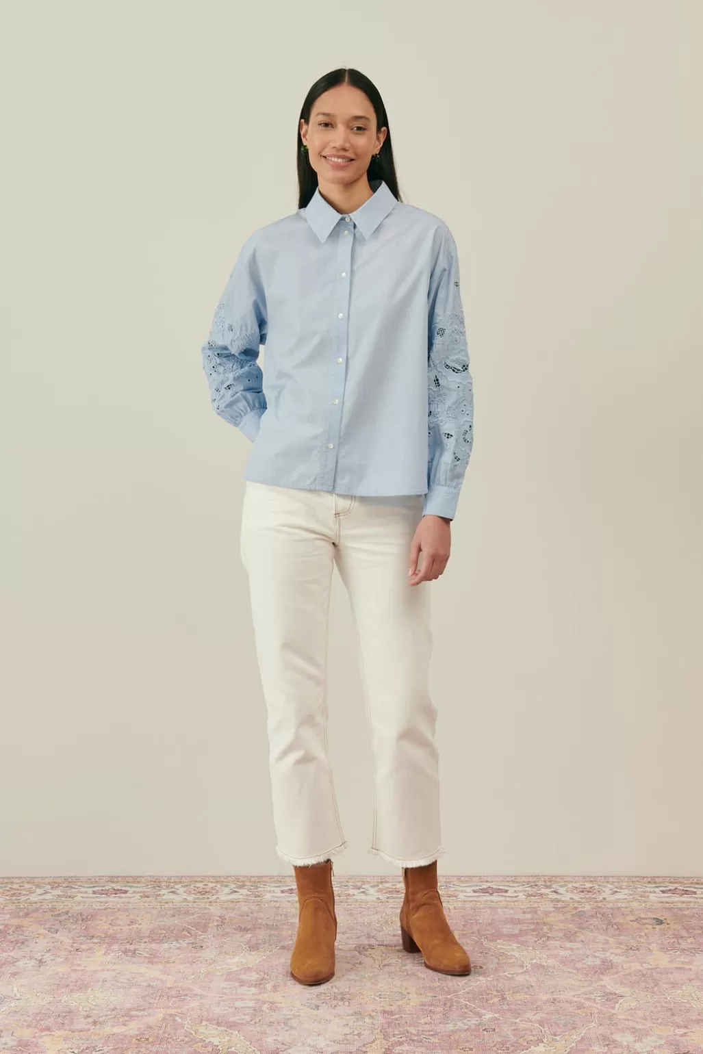 Louise Misha Chemise Caparelle Sky Blue Cheap