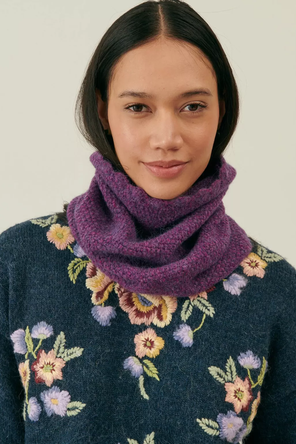 Louise Misha Col Amovible Zana Purple Sale