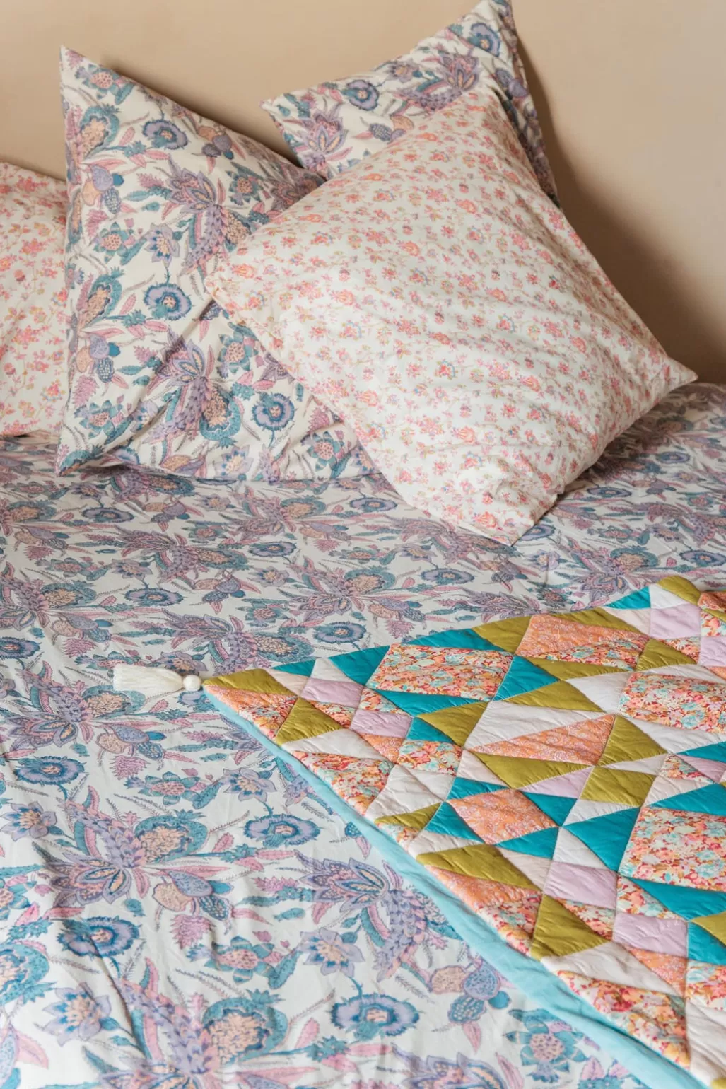 Louise Misha Drap-Housse Nicole Blue Wild Bouquet Cheap