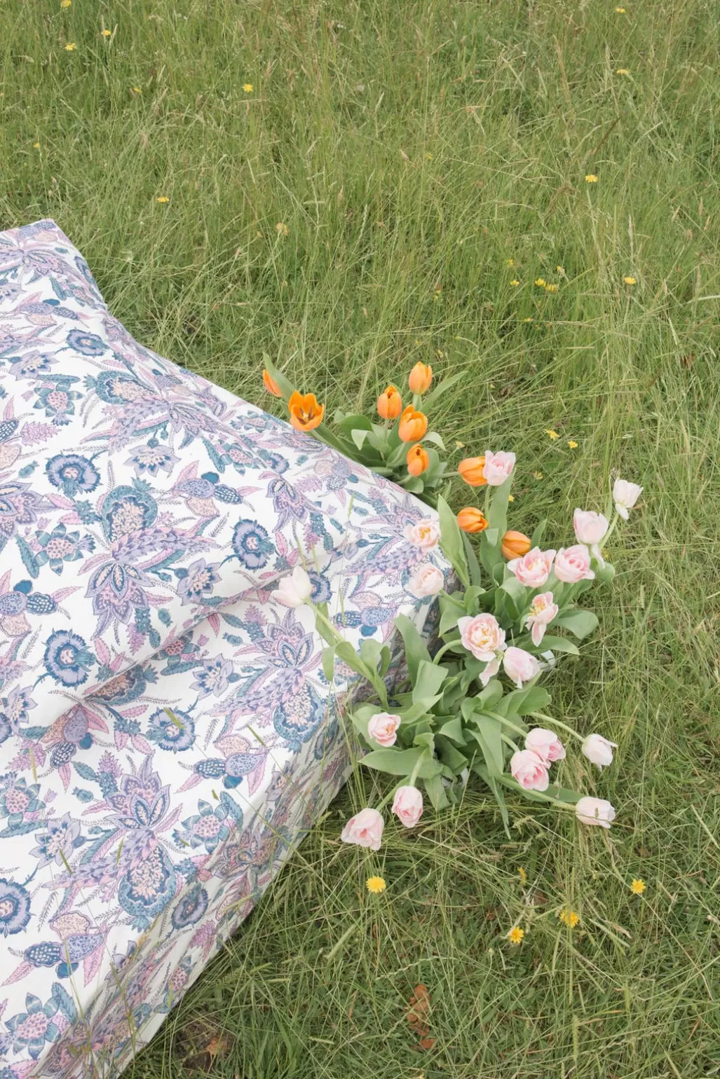 Louise Misha Drap-Housse Nicole Blue Wild Bouquet Cheap