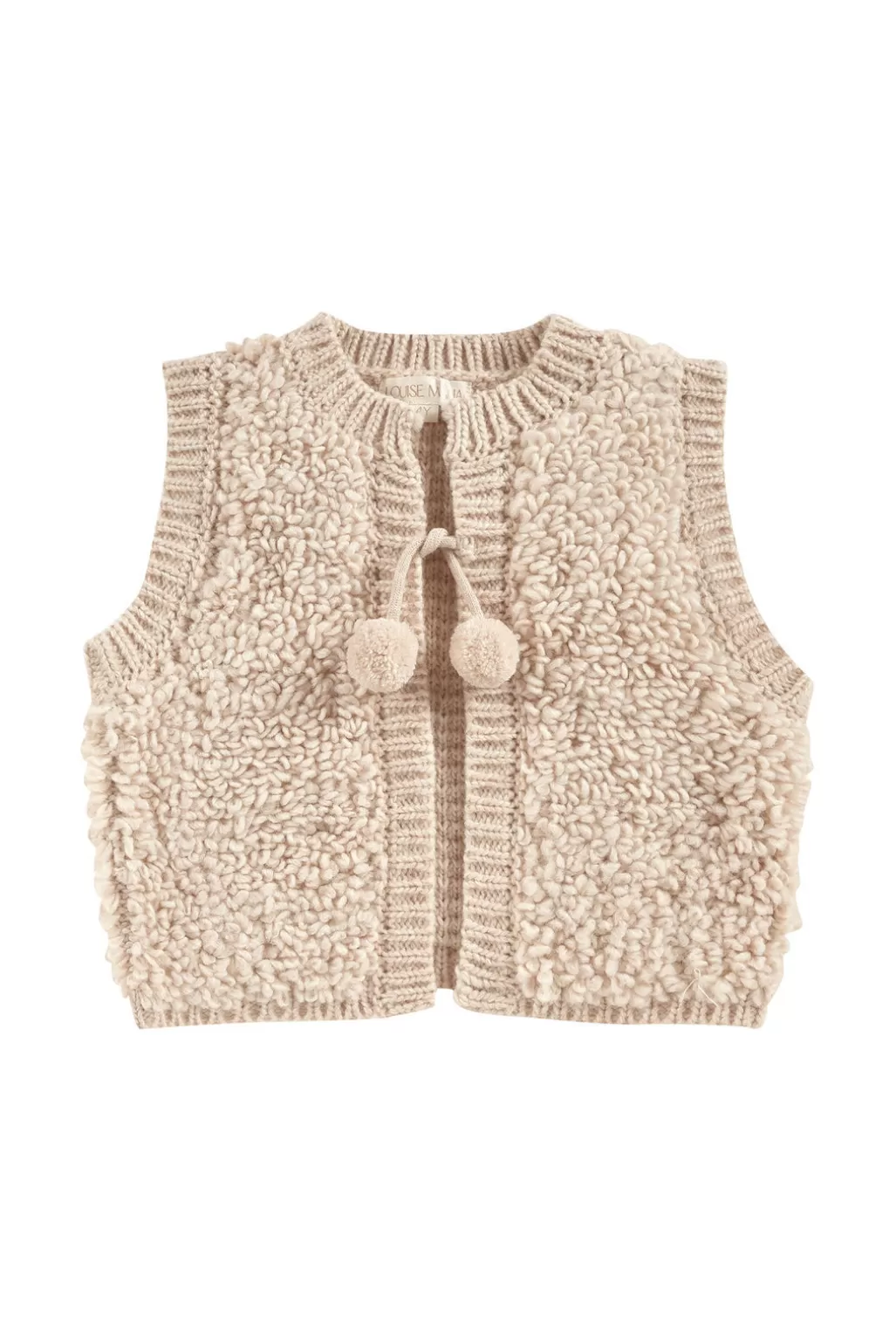 Louise Misha Gilet Sans Manches Heddi Heather Cream Clearance