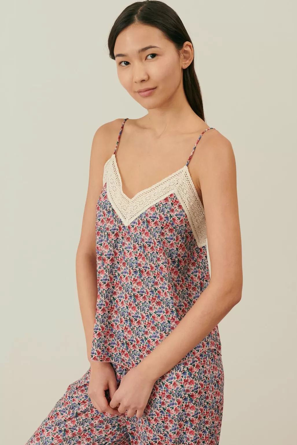 Louise Misha Haut De Pyjama Charly Blush Floral World Best