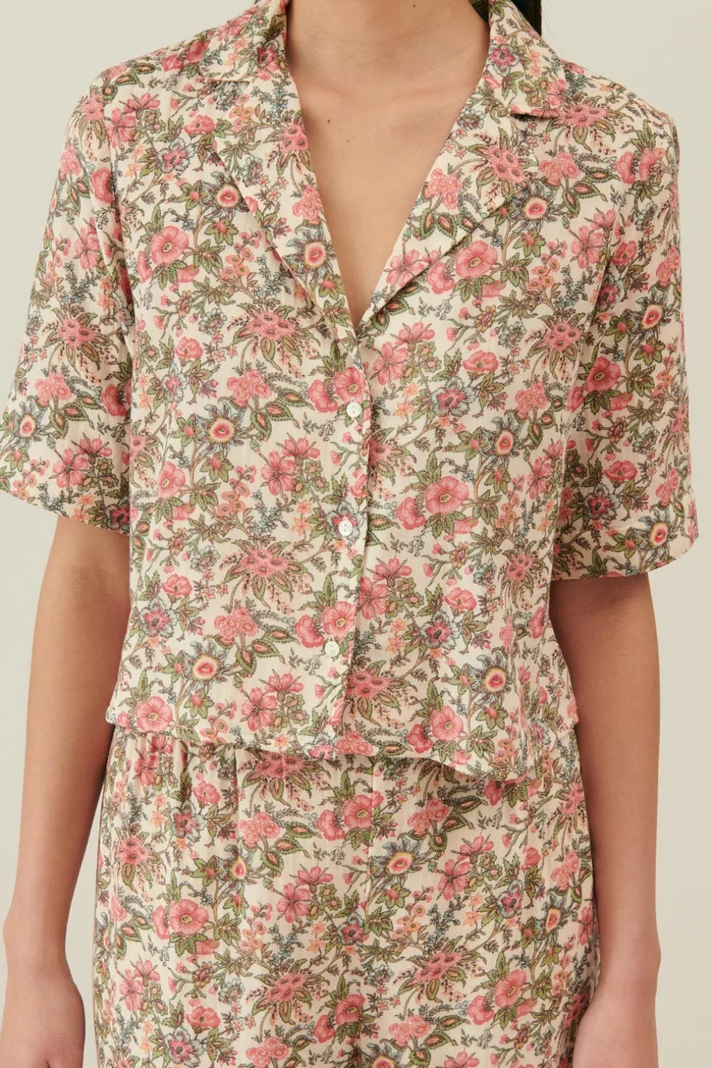 Louise Misha Haut De Pyjama Loulou Ivory Ench Fields Clearance
