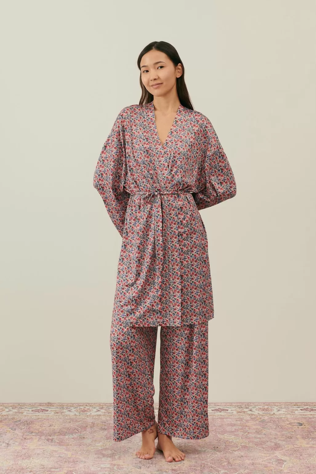 Louise Misha Kimono Yoki Blush Floral World New