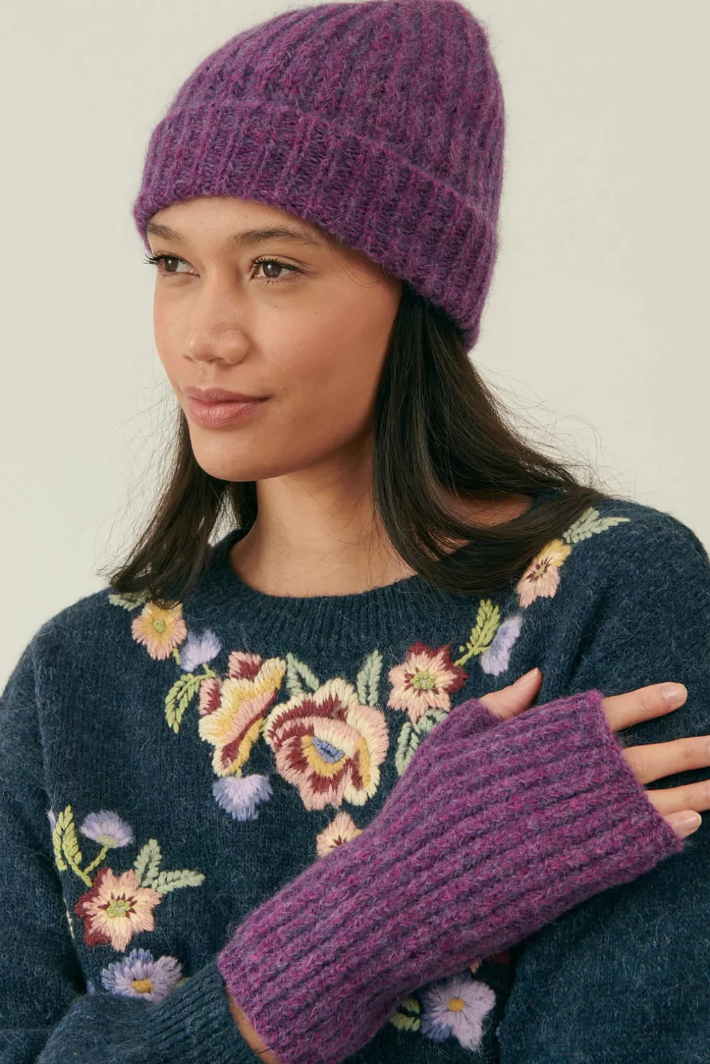 Louise Misha Mitaines Zeliette Purple Best Sale