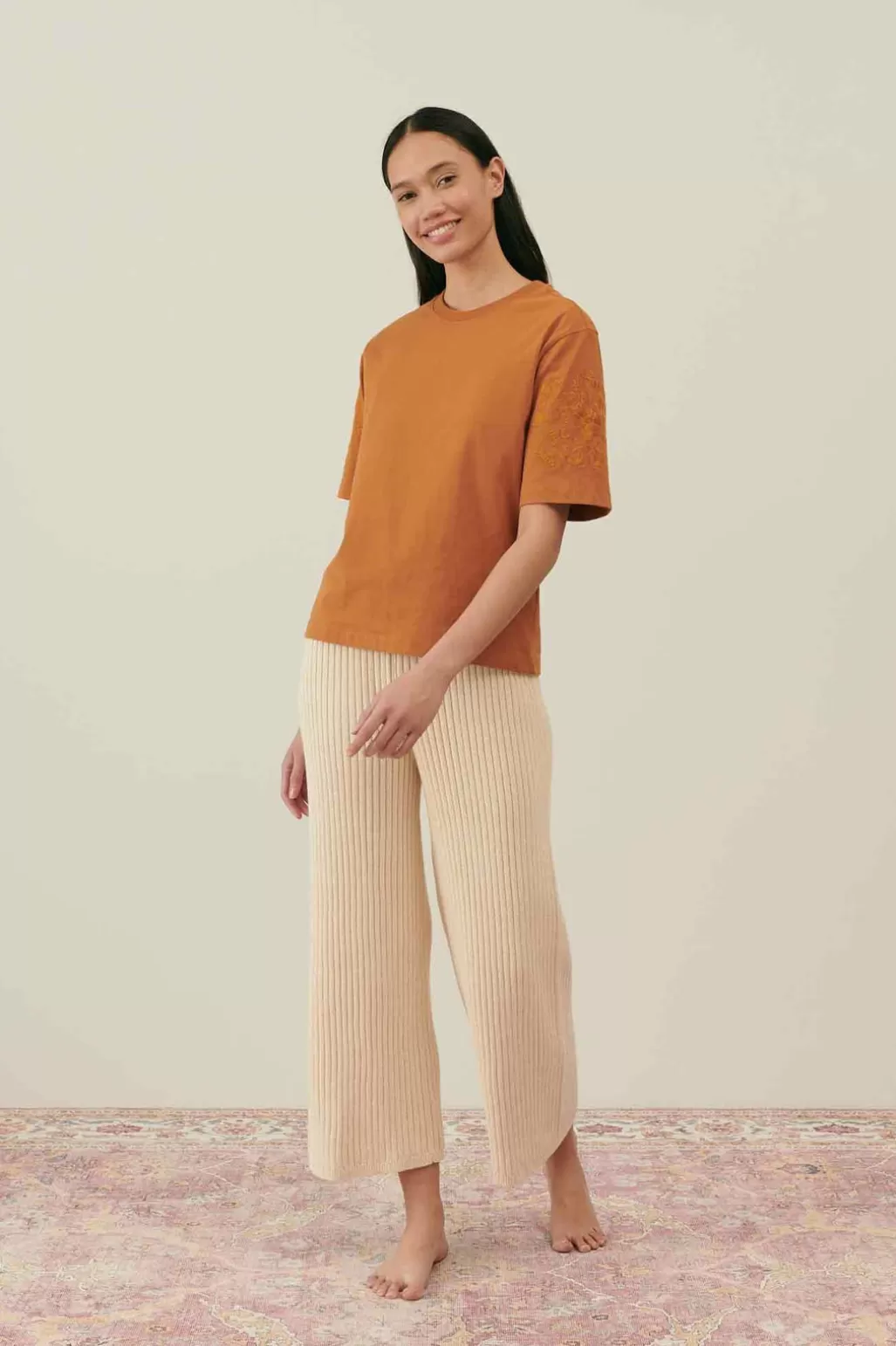Louise Misha Pantalon Maya Cream Outlet