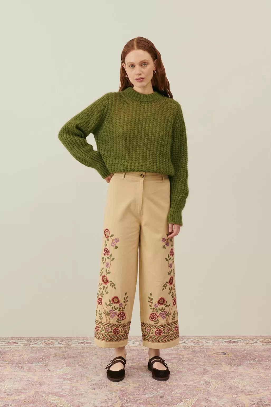Louise Misha Pantalon Novina Biscuit Sale