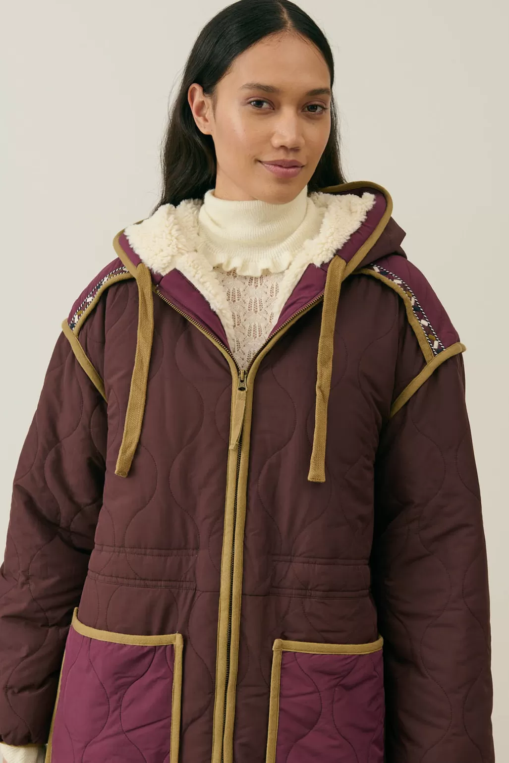 Louise Misha Parka Alina Purple Flash Sale