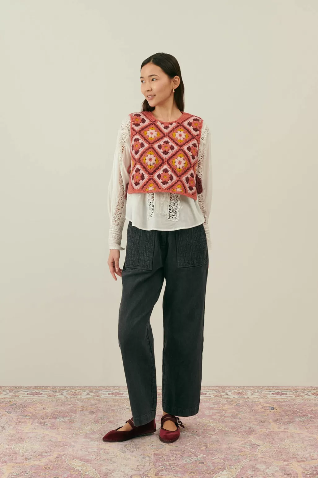 Louise Misha Plastron Soang Raspberry Best Sale