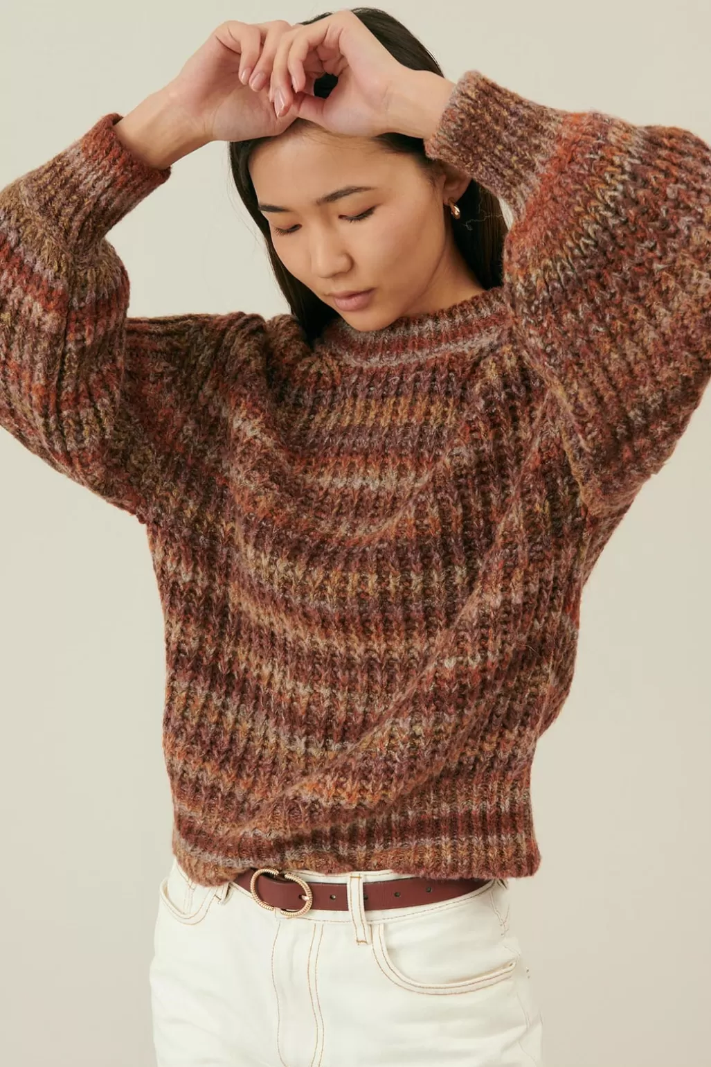 Louise Misha Pull Dina Cinnamon Stripes Outlet