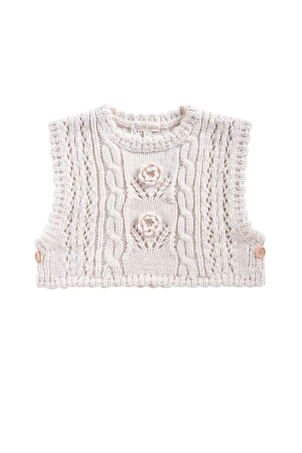 Louise Misha Pull Sans Manches Chabyna Cream Clearance