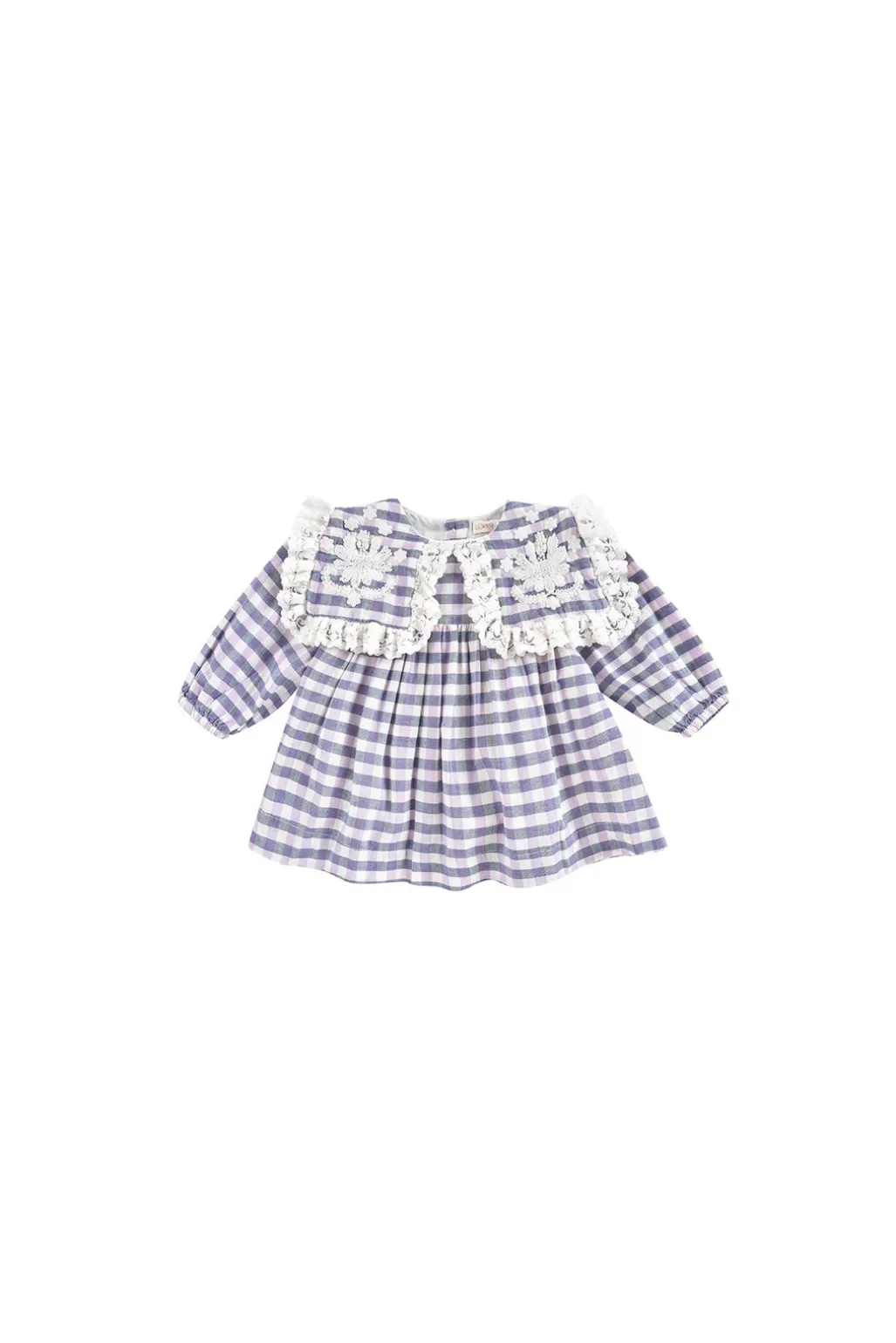 Louise Misha Robe Arinola Blue & Purple Checks Shop