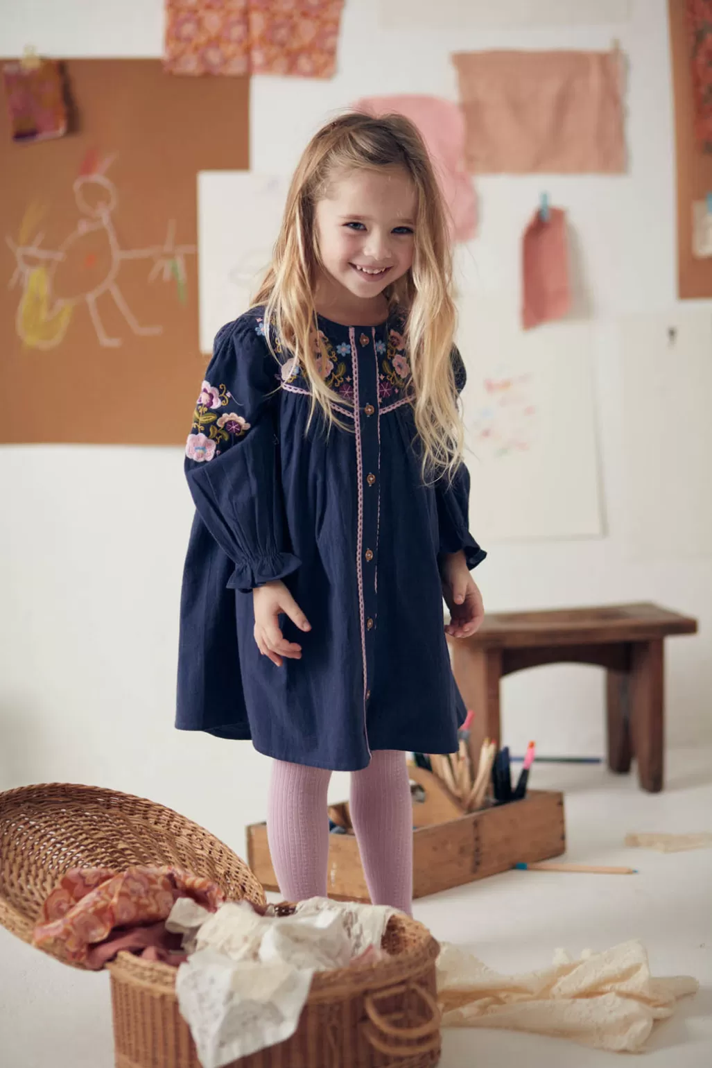 Louise Misha Robe Floriane Midnight Flash Sale