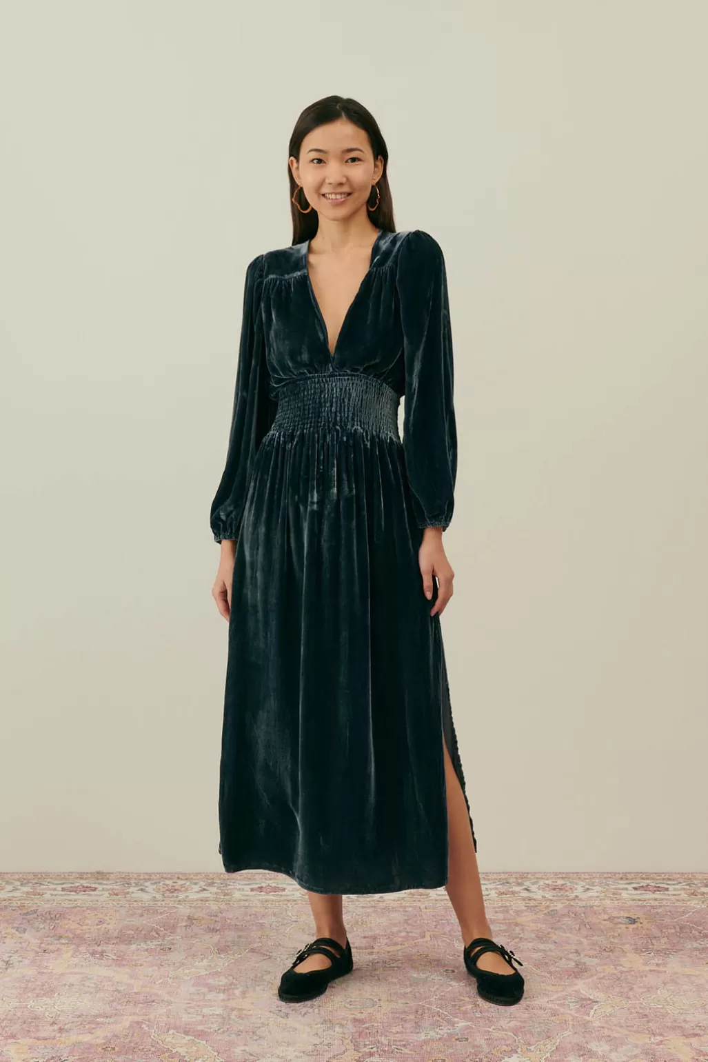 Louise Misha Robe Illia Midnight New
