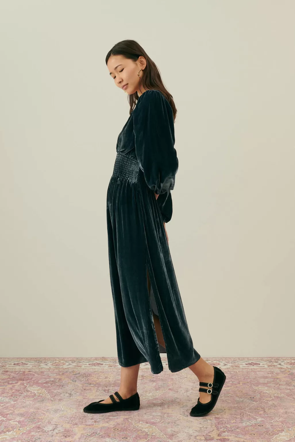 Louise Misha Robe Illia Midnight New