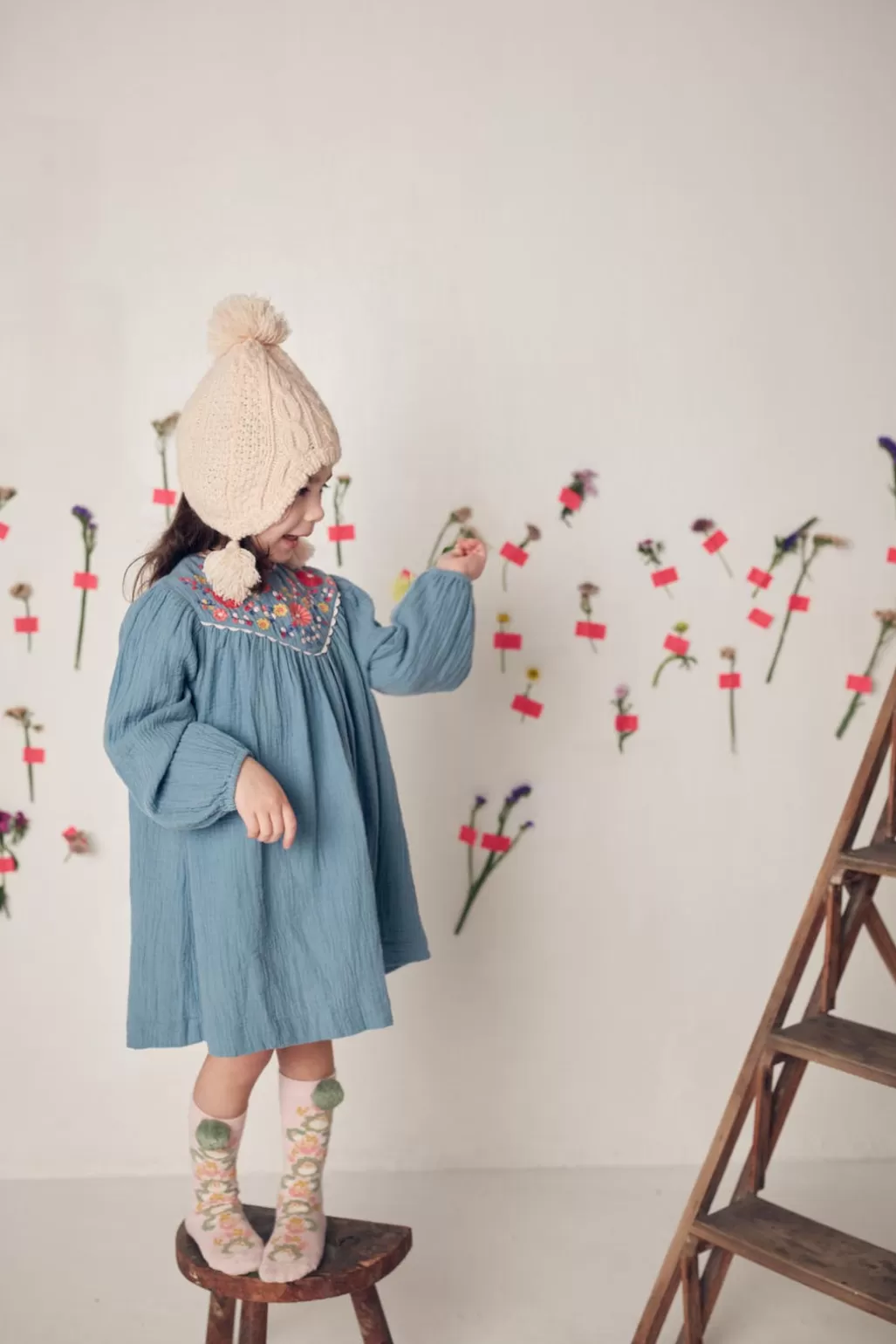 Louise Misha Robe Larita Stone Blue Discount