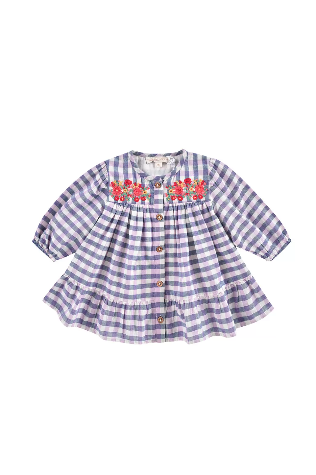 Louise Misha Robe Massilia Blue & Purple Checks Shop