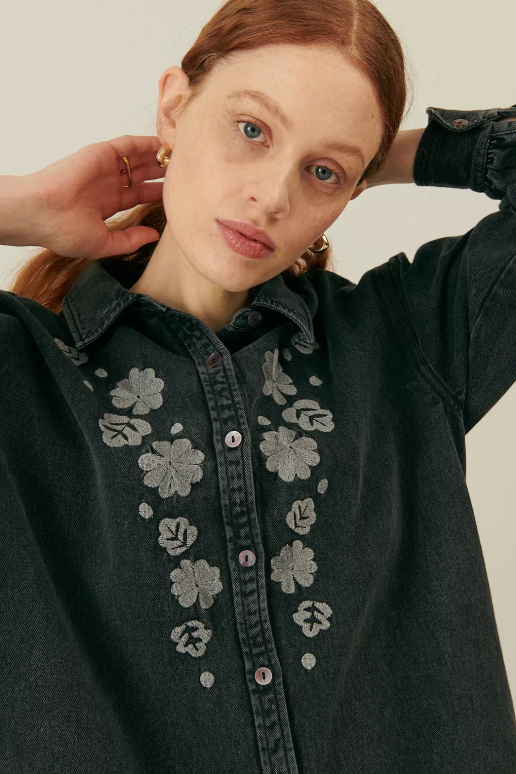 Louise Misha Robe Rina Charcoal Best