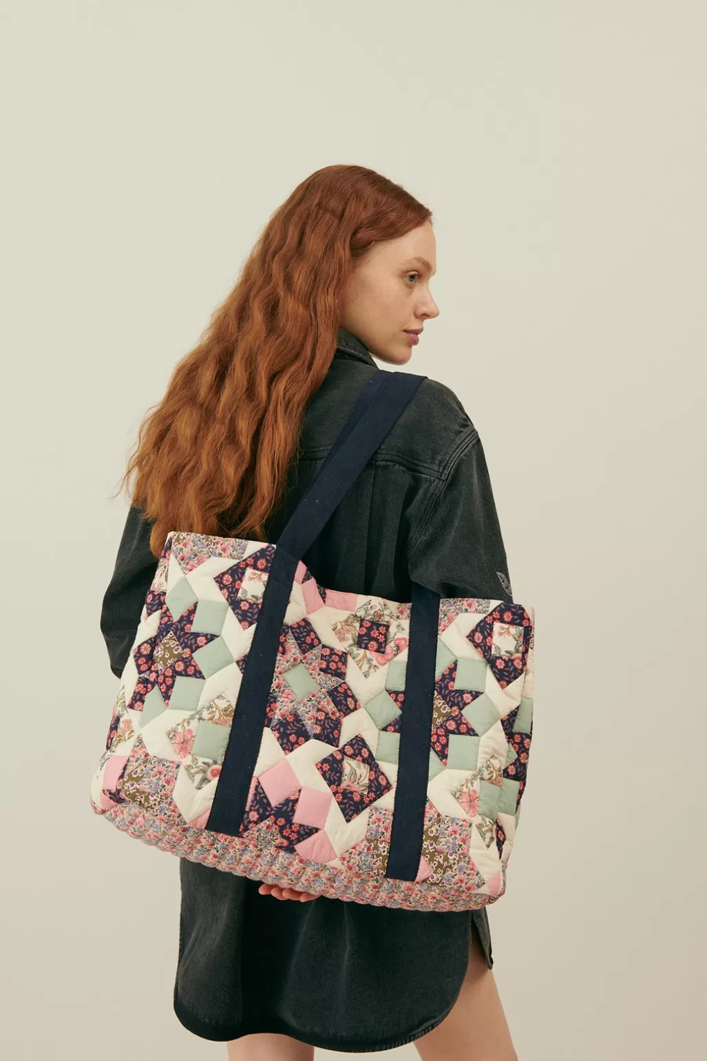 Louise Misha Sac Cabas Thais star patchwork Fashion