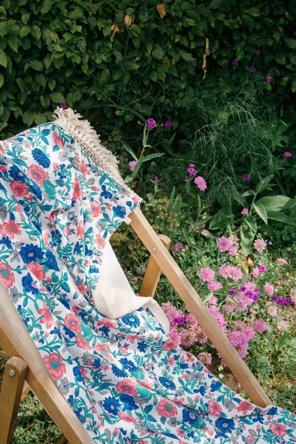 Louise Misha Serviette De Plage Lana Blue Summer Meadow Outlet