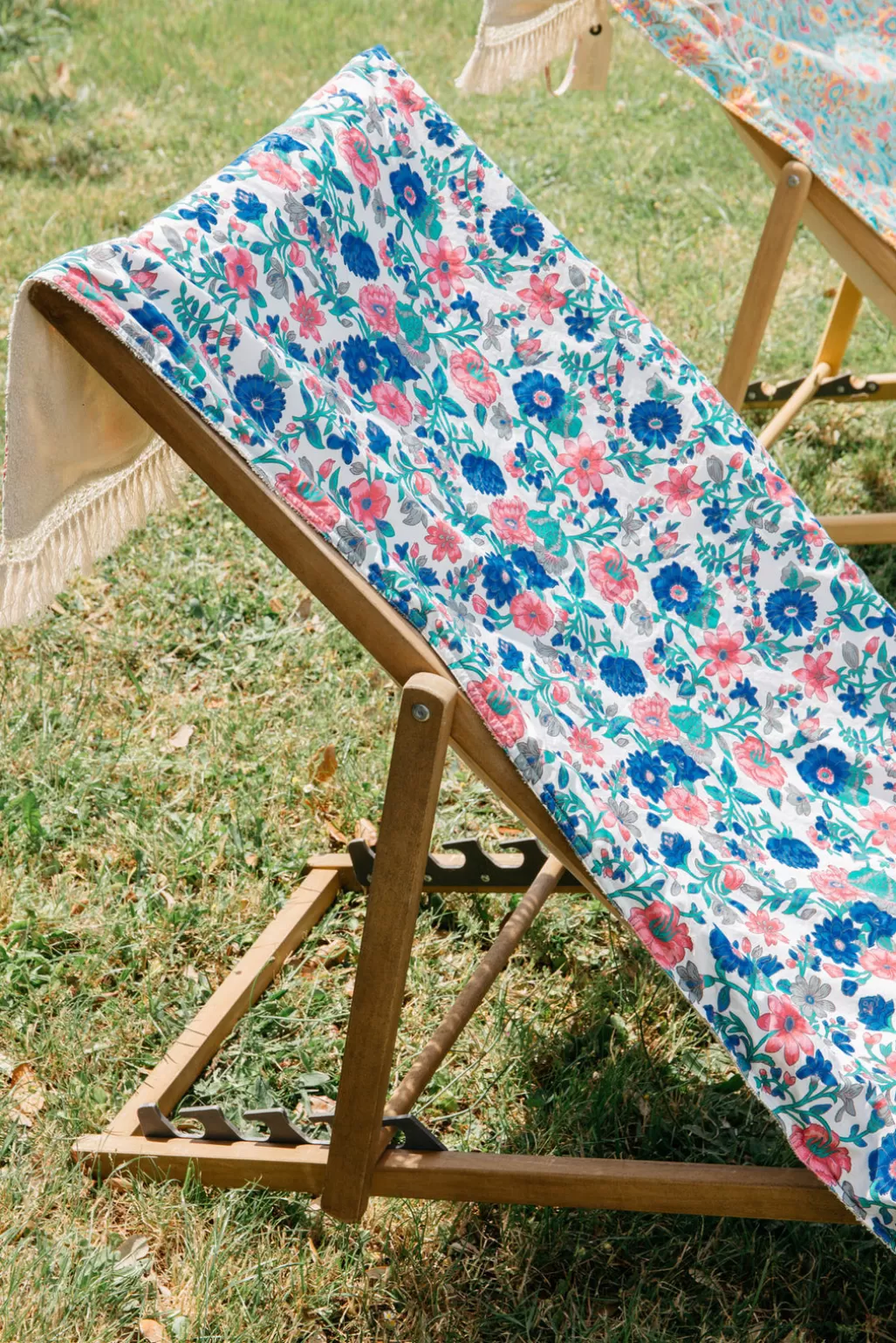 Louise Misha Serviette De Plage Lana Blue Summer Meadow Outlet