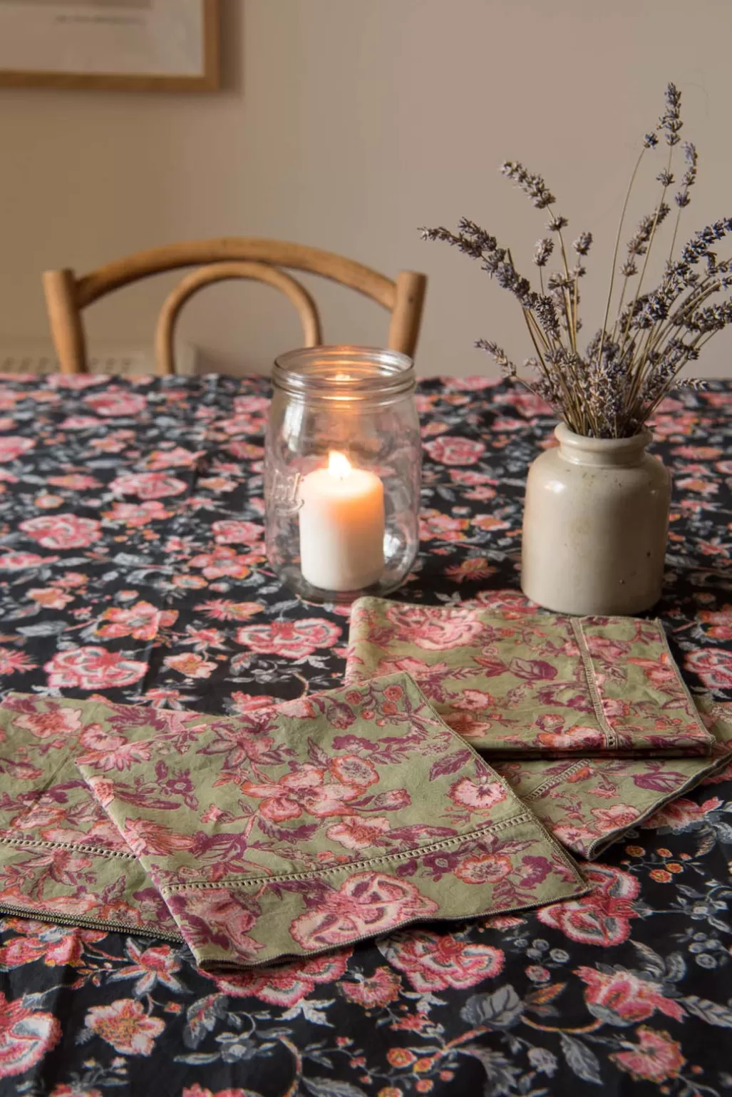 Louise Misha Serviettes de table Carlotta - Lot de 4 Khaki Tropical Loon Shop
