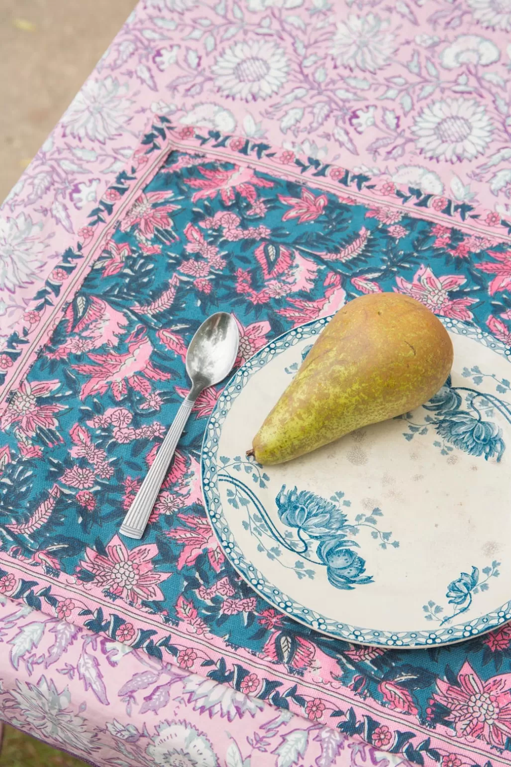 Louise Misha Sets De Table Carlitta - Lot de 2 Teal Garden Of Eden Fashion