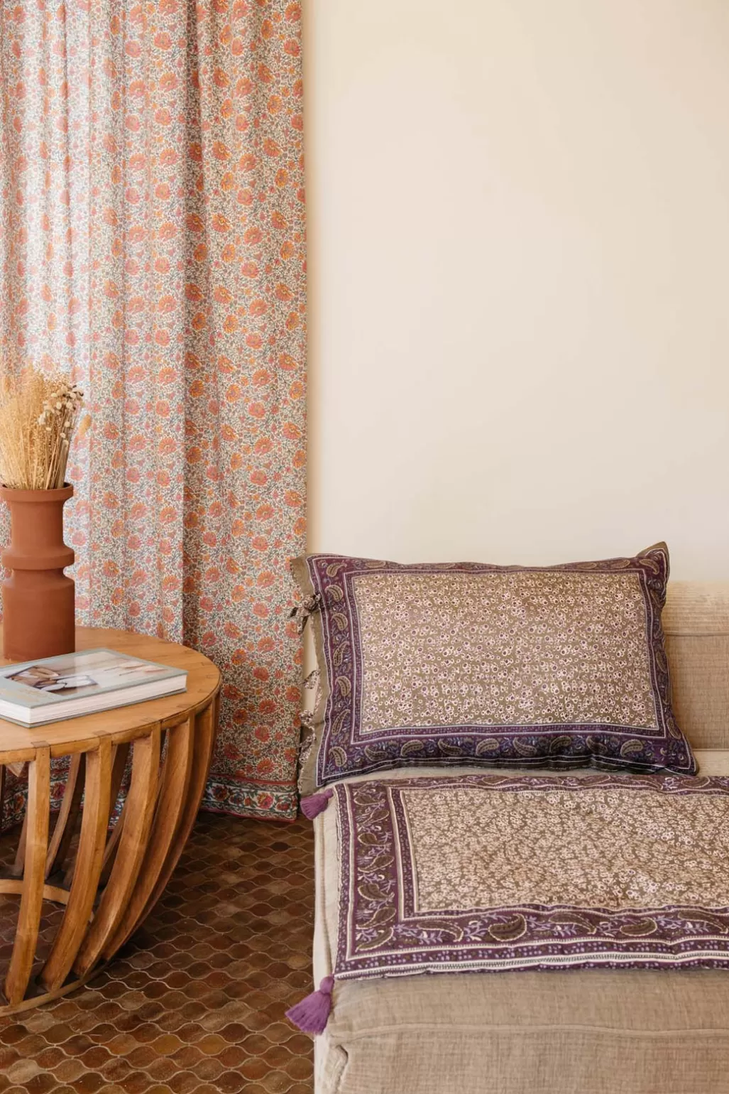 Louise Misha Taie D'Oreiller En Soie Khaki Freesia Dreams Cheap