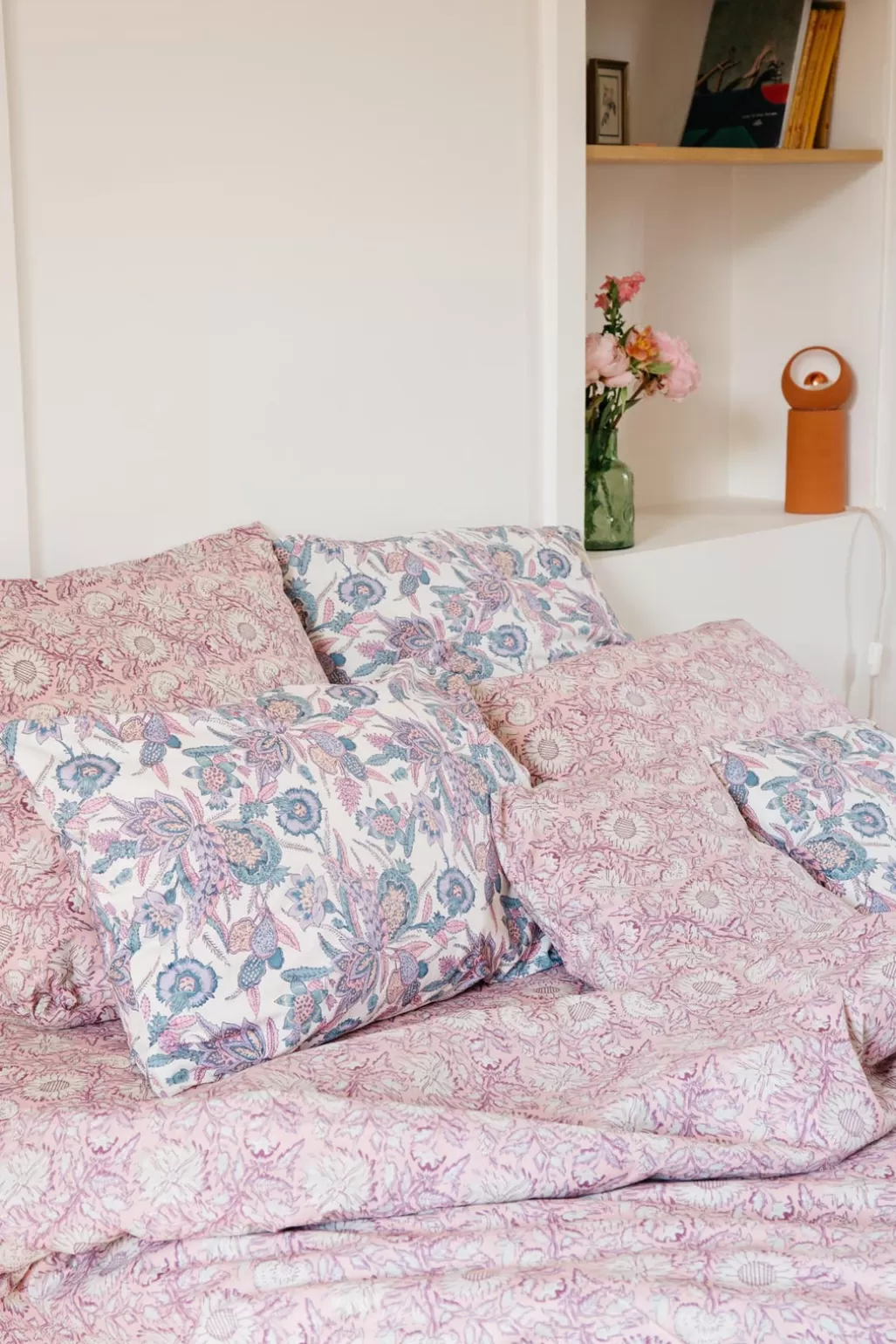 Louise Misha Taie D'Oreiller Valerie Pink Daisy Garden Sale