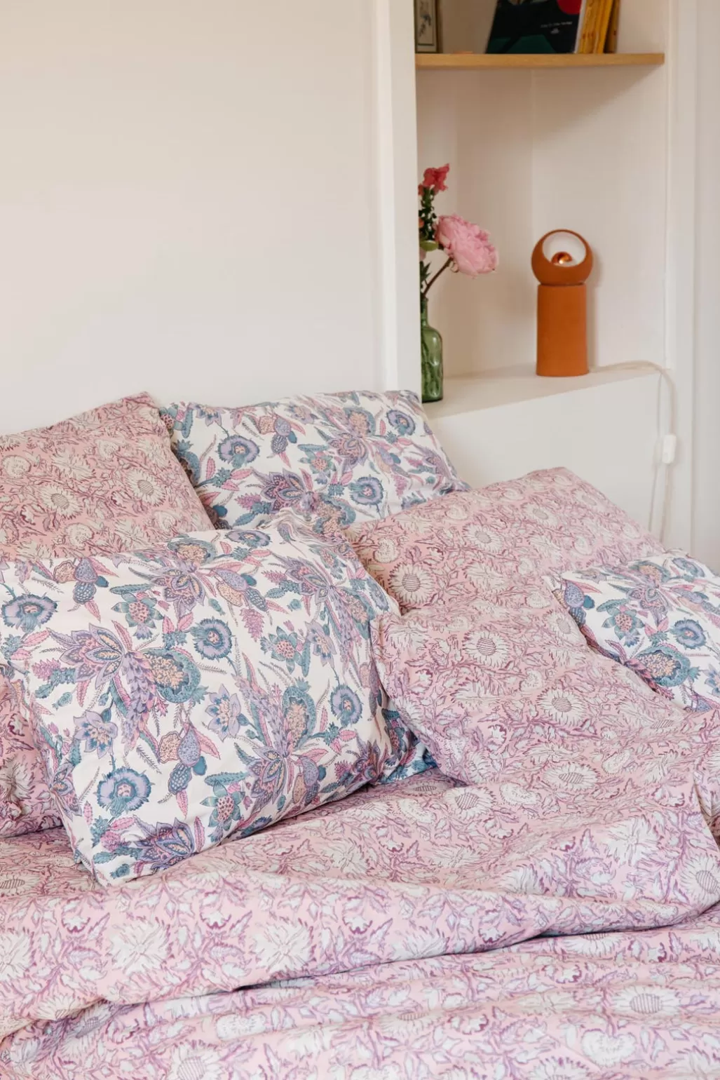 Louise Misha Taie D'Oreiller Valerie Blue Wild Bouquet Best Sale