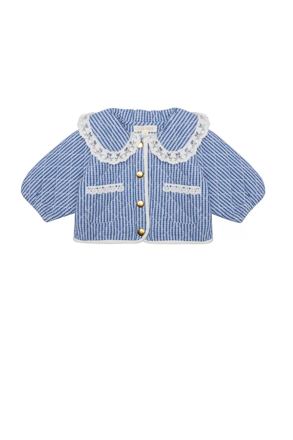 Louise Misha Veste Joulia Blue Sonnet Vichy Cheap